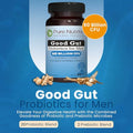 Pure Nutrition Good Gut Men'S Probiotics 60 Billion Cfu 20 Strains 60 Caps Probiotics For Men With Organic Prebiotic Blend Once Daily Non Gmo Gluten Free