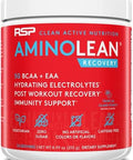 Rsp Aminolean Recovery - Post Workout Bcaas Amino Acids Supplement + Electrolytes, Bcaas And Eaas For Hydration Boost, Immunity Support - Muscle Recovery Drink, Vegan Aminos, Blood OrangeÃƒÂ¢Ã¢â€šÂ¬Ã‚Â¦