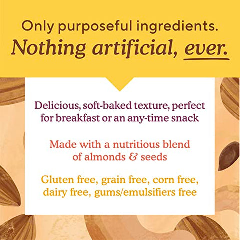 Simple Mills Almond Flour Snack Bars, Peanut Butter Chocolate Chip - Gluten Free, Made with Organic Coconut Oil, Breakfast Bars, Healthy Snacks, 6 Ounce (Pack of 2)