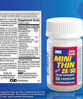 Mini Thin 25/50 - Energy Capsules Formulated With Caffeine 30 Capsules