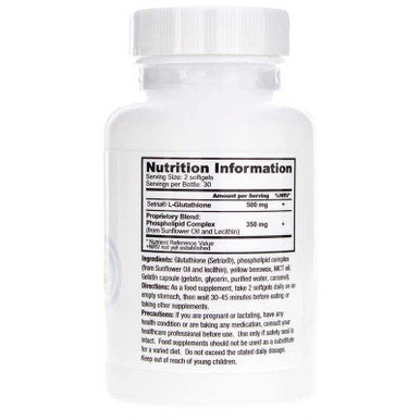 Liposomal Glutathione by Core Med Science - 500mg - 60 Softgels - Setria - Antioxidant Supplement