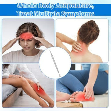 Liqwei Acupuncture Pen Fascia Release Tools Reflexology Tools Ear Body Point Probe Tip Stainless Steel Relax Trigger Point Massage Fascia Tool For Deep Tissue 1 Pc