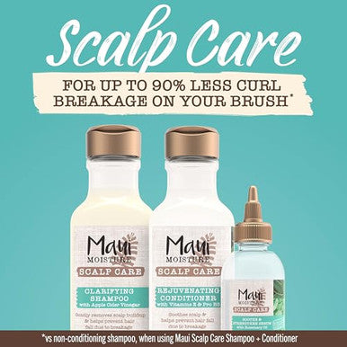 Maui Moisture Scalp Care Rejuvenating Conditioner Soothing Curly Hair Conditioner With Vitamin E Pro-Vitamin B5 & Aloe Vera Silicone- 13 Fl. Oz
