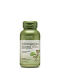 Gnc Herbal Plus Ashwagandha Extract 470Mg, 100 Capsules, Promotes General Well-Being