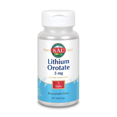 Kal Lithium Orotate 5 Mg 60 Count