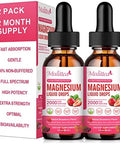 Mulittea Magnesium Glycinate Liquid High Potency Magnesium Glycinate Citrate Sugar Vegan Nongmo Complex Supplement Promotes Nervrelaxationmusclesleep Support