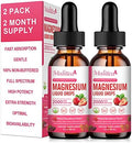 Mulittea Magnesium Glycinate Liquid High Potency Magnesium Glycinate Citrate Sugar Vegan Nongmo Complex Supplement Promotes Nervrelaxationmusclesleep Support