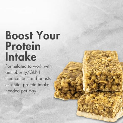 Biocare High Protein Snack Bar, Provides 15g Essential Protein, 5g Dietary Fiber, Cinnamon Crisp (7 Count)
