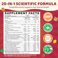 Sept Yan Iron Supplement Gummies For Kids Kids Multivitamin With Iron - Vitamin B Complex C D3 Calcium Folate Zinc Fos For Blood Builder & Energy Support Iron Deficiency VeganMixed Fruit Flavor60 Ct