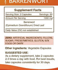 Secrets of the Tribe Barrenwort 120 Capsules, Made with Vegetable Capsules and Barrenwort (Epimedium Grandiflorum) Dried Leaf (120 Capsules)