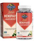 Garden Of Life Herbals Menopause Supplement With S-Equol & Trans-Resveratrol For Multi-Symptom Relief Keranat For Thicker Fuller Hair Growth Non-Gmo Gluten-Free Vegan Berry Flavor 30 Servings