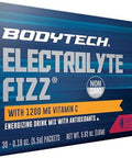 Bodytech Electrolyte Fizz Packets, Watermelon - Supports Energy & Endurance With 1200Mg Of Vitamin C, On The Go Refreshment (30 Packets)