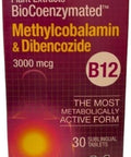 Natural Factors Biocoenzymated Methylcobalamin Dibencozide 3000 Mcg 30 Tab