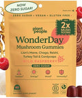 Plant People Wonderday Extra Strength Mushroom Gummies â€“ Sugar Lionâ€™S Mane Cordyceps Reishi & Chaga Supplement For Adults â€“ Mood Boost Energy Focus Immune Support & Gut Health â€“ Vegan Non-Gmo (60 Count)