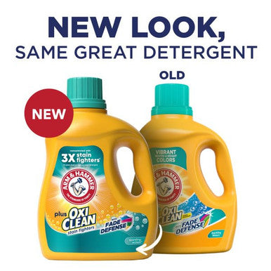 Arm & Hammer Plus Oxiclean Fade Defense 77 Loads Liquid Laundry Detergent 100.5 Floz