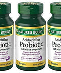 Nature's Bounty Probiotic Acidophilus 360 Tablets (3 X 120 Count Bottles) (3 Pack)