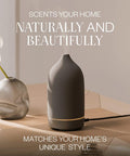 Vitruvi Stone Diffuser, Ultrasonic Essential Oil Diffuser for Aromatherapy, Charcoal, 90ml Capacity