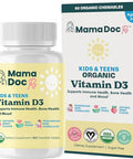 Mamadoc Rx Certified Organic Kids And Teens Whole Food Vitamin D3 Chewables | 800 Iu | Sugar Free Vegan Free Of 9 Major Allergens | 2 Month Supply | Ages 3+