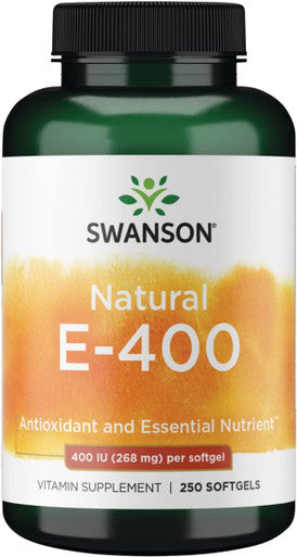 Swanson Natural Vitamin E 400 Iu (268 Milligrams) 250 Sgels