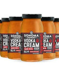 Sonoma Gourmet Jarred Organic Vodka Cream Sauce | USDA Organic, Non-GMO | 25 oz Jars (6 Pack)