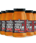 Sonoma Gourmet Jarred Organic Vodka Cream Sauce | USDA Organic, Non-GMO | 25 oz Jars (6 Pack)