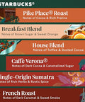 Starbucks K-Cup Coffee Pods, Starbucks Blonde, Medium and Dark Roast Hot or Iced Coffee, Variety Pack, 60 Keurig Pods