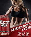 Isatori Bio-Active Whey Protein Powder - Vanilla Swirl (30 Servings) & Isatori Classic Blender Bottle (Clear Bottle With Red Top)