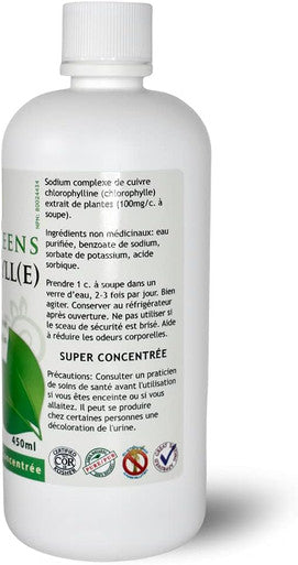 Pure-le Natural Liquid Greens Chlorophyll Unflavoured (450ml)