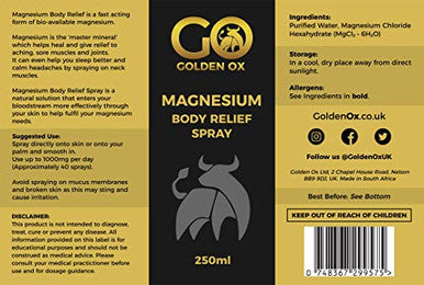 Golden Ox Magnesium Spray