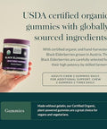 Gaia Herbs Black Elderberry Adult Daily Gummies Delicious Immune Support Supplement Made With Organic Black Elderberries For Immune System Support 80 Gummies (40Day Supply)