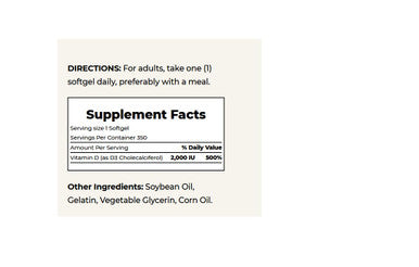 Nature's Bounty Vitamin D Immune Support Vitamin Supplement 2000 Iu 50 Mcg Softgels 350 Ct