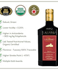 Laudemio Volmiano ÃƒÂ¢Ã¢â€šÂ¬Ã¢â‚¬Å“ Organic Tuscan Extra Virgin Olive Oil, 900+ mg/kg High-Polyphenol Italian EVOO, 2025 NYIOOC Gold Award, Early Harvest, Cold Extracted, Lab Tested, Pesticide-Free, Premium Gift Box