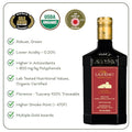 Laudemio Volmiano ÃƒÂ¢Ã¢â€šÂ¬Ã¢â‚¬Å“ Organic Tuscan Extra Virgin Olive Oil, 900+ mg/kg High-Polyphenol Italian EVOO, 2025 NYIOOC Gold Award, Early Harvest, Cold Extracted, Lab Tested, Pesticide-Free, Premium Gift Box