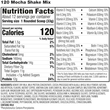 HMR 120 Chocolate & Mocha Shake Meal Replacement Powder | 12g Protein per Serving | Low Calorie Nutritional Drink for Healthy Weight Loss | 12 Servings Each | Delicious Chocolate & Mocha Flavors