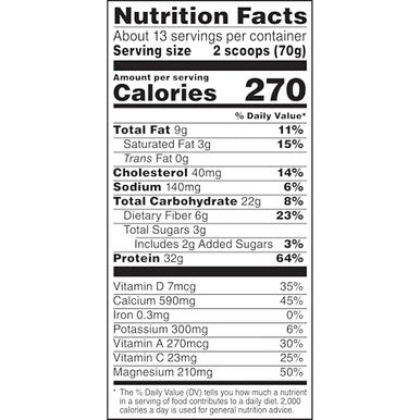 Muscle Milk Genuine Protein Powder Cookies N Creme 1.93 Pounds 13 Servings 32G Protein 3G Sugar Calcium Vitamins A C & D Nsf For Sport Energizing Snack Packaging May Vary