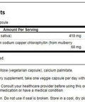 Swanson Chlorophyll 60 Milligrams 300 Veg Capsules