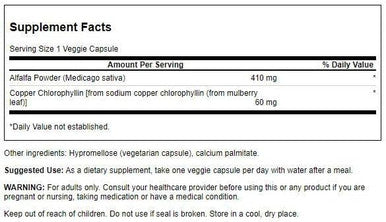 Swanson Chlorophyll 60 Milligrams 300 Veg Capsules