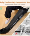 Mynt Full Leg Air Compression Massager Sequential Cordless Compress Therapy Machine For Circulation Pain Relief Rechargeable Leg Massage Recovery System With Multiple Modes & Intensities For Athlete
