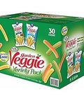 Veggie Straws Cheddar Cheese/Sea Salt/Zesty Ranch 1 oz Bag 30 Bags/Carton