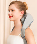 Electric Back Massager With Heat,Neck Trapezius Massager Kneading Rechargeable Cordless Shoulder Belt Portable Massage Machine For Pain Relief Deep Tissue