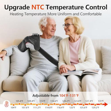 Emicool Cordless Knee Massager With Heat Vibration Heated Electric Knee Brace Massager For Pain Relief Muscle Relaxation 3 In 1 Knee Warmers Wrap For Shoulder Leg Elbow 4 Motors Christmas s For Dad Mom