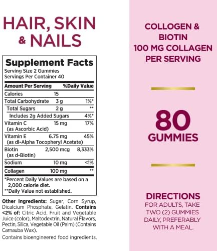 Viactiv Calcium +Vitamin D3 Supplement Soft Chews Milk Chocolate 60 Chews and Natures Bounty Optimal Solutions Hair Skin and Nails with Biotin and Collagen
