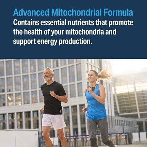 Advanced Mitochondrial Formula Support Supplement Healthy Aging Repair Energy Optimizer With Coq10 Pqq Alpha Lipoic Acid Gluten Vegan Non Gmo (60 Tablets)
