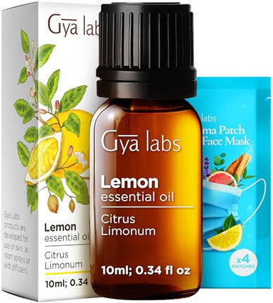 Gya Labs Eucalyptus Essential Oil & Lemon Essential Oil For Diffuser Set - Aromatherapy Grade Essential Oils Set - 2X0.34 Fl Oz - Gya Labs