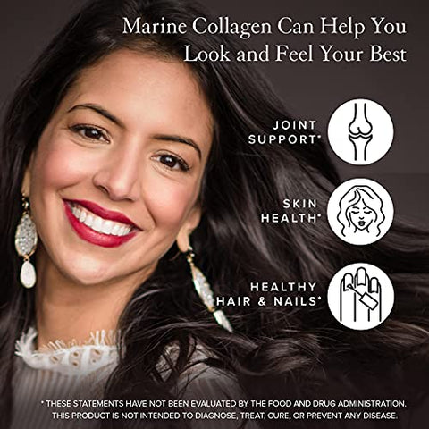 Truvani Wild Caught Hydrolyzed Marine Collagen Protein Powder Collagen Protein Supplement With Type 12 & 3 Non-Gmo Gluten Free Fish Collagen 15 Servings