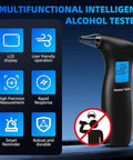 Lyraaxis BreathalyzerProfessional-Grade Breathalyzers For Alcohol With 12 Replaceable MouthpiecesHigh-Accuracy Portable Alcohol Breathalyzer Tester For Personal Home & Travel Use