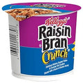 Kellogg's Raisin Bran Crunch Cold Breakfast Cereal Cup, Fiber Cereal, Heart Healthy, Original, 2.8 Ounce
