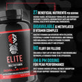 Gorilla Mind Elite MultiVitamin (180 Capsules) Daily Multivitamin Formulated for Peak Performance 27 Nutrients to Backfill Micronutrient Shortcomings