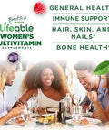 Lifeable Womens Multivitamin Gummy with Vitamin A C D E Niacin B6 Folate B12 Biotin Pantothenic Acid Iodine Zinc Great Tasting Multivitamin for Women Gummies 90 Gummies