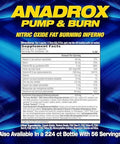 Mhp Anadrox Pump & Burn Nitric Oxide Fat Burning Inferno 112 Capsules